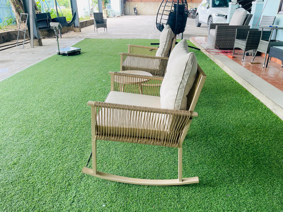 3Pc Patio Rocking Set