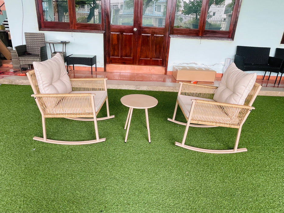 3Pc Patio Rocking Set