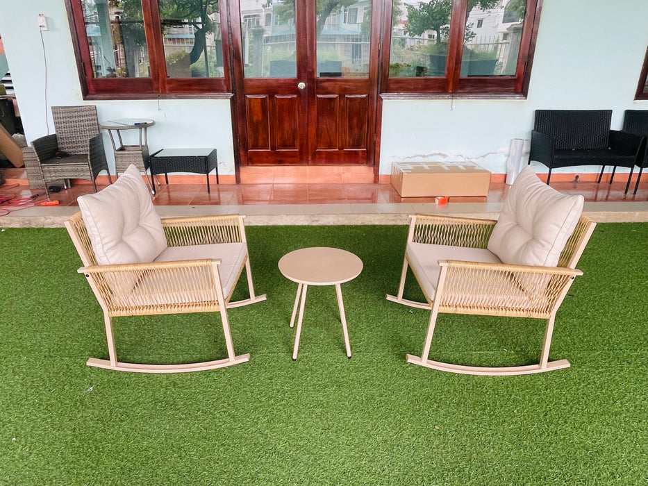 3Pc Patio Rocking Set