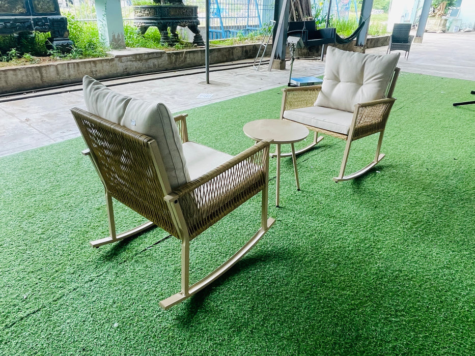 3Pc Patio Rocking Set