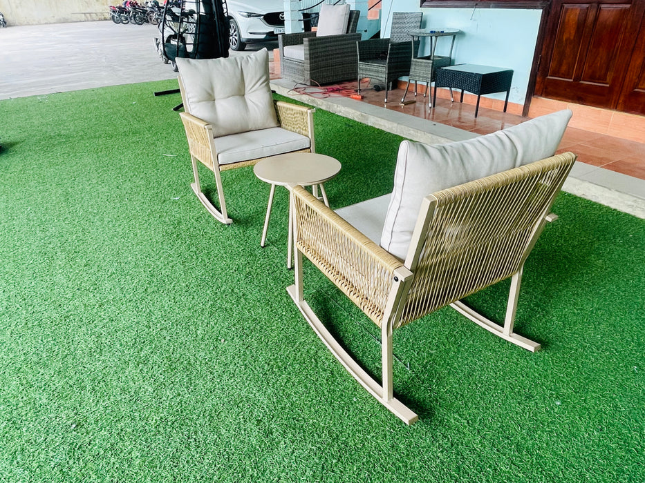 3Pc Patio Rocking Set