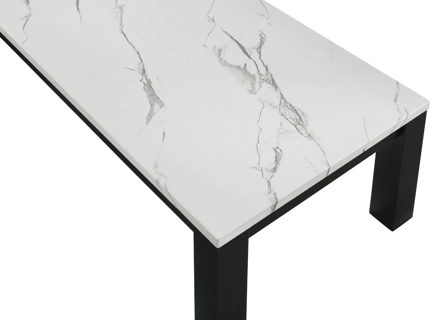 Ivy White Faux Marble 3-Piece Cocktail Set