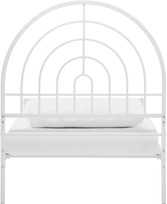 Jody White Metal Twin Bed