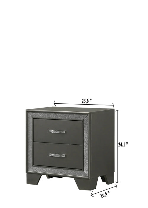 Kaia King Bed and Nightstand