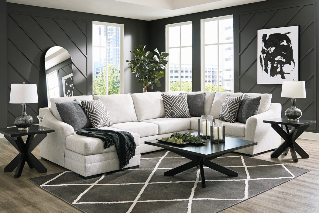 Koralynn Stone 3-Piece LAF Chaise Sectional