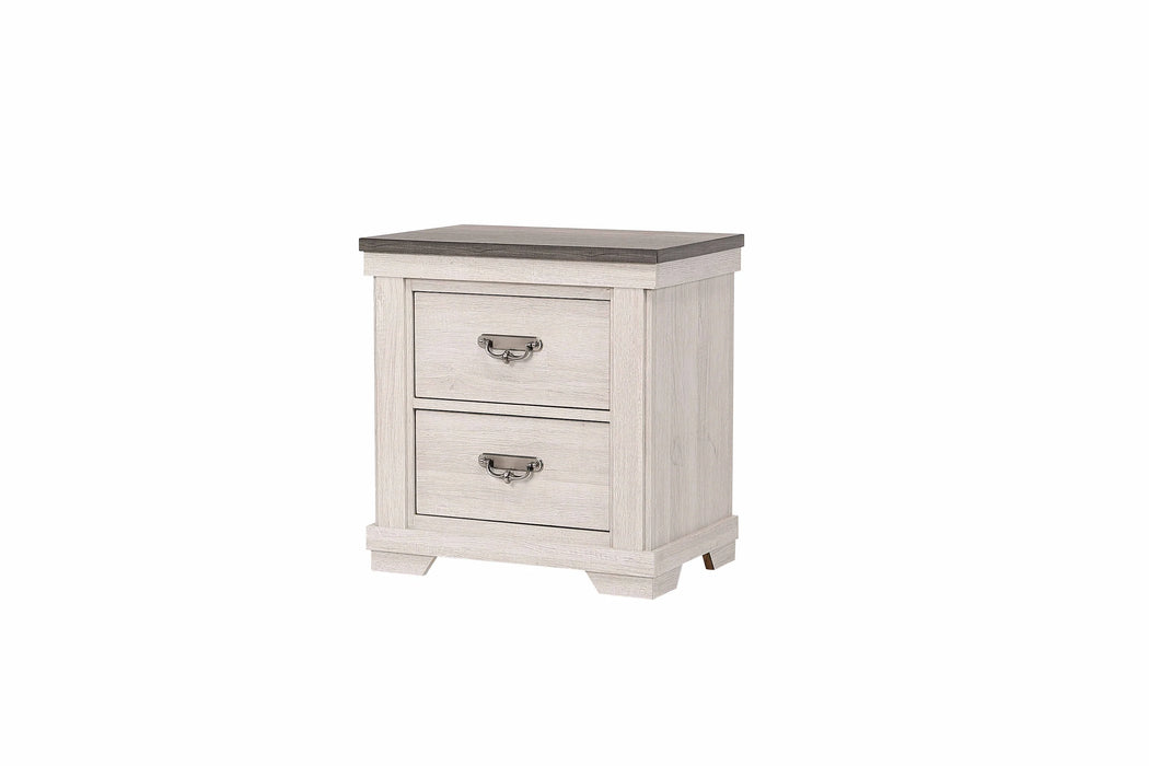 Brand New 5 Pc In Stock Fall Home Sale Leighton Cream/Brown Panel Bedroom Set