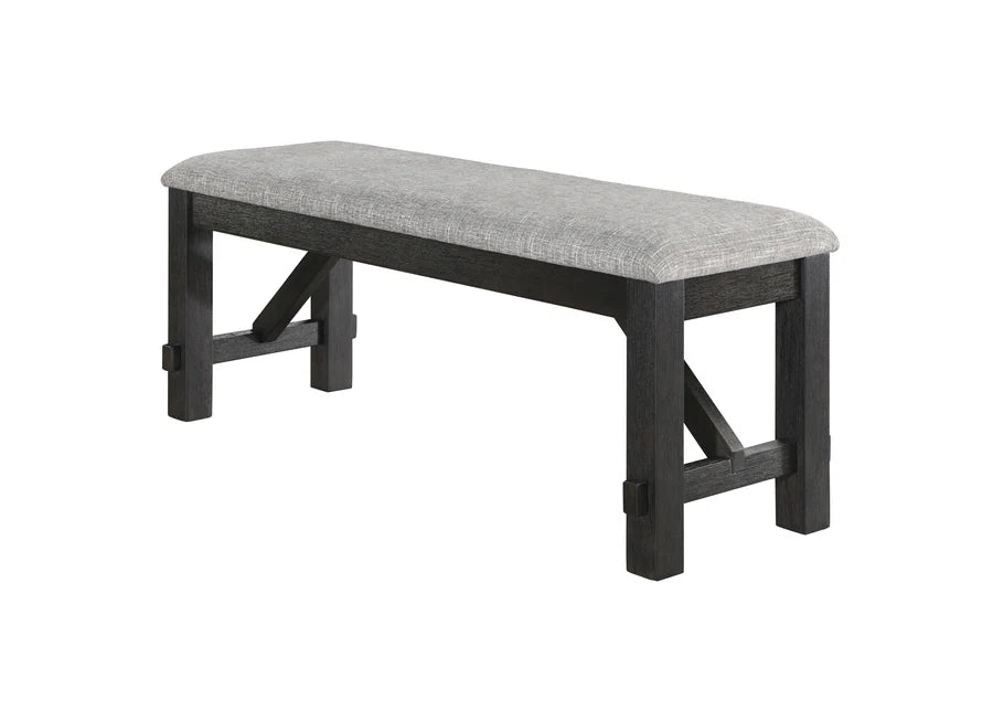 Maribelle Wheat Charcoal Extendable Dining Set