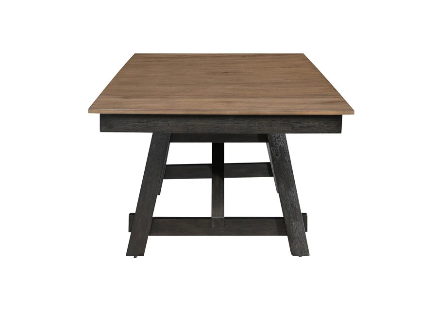 Maribelle Wheat Charcoal Extendable Dining Set