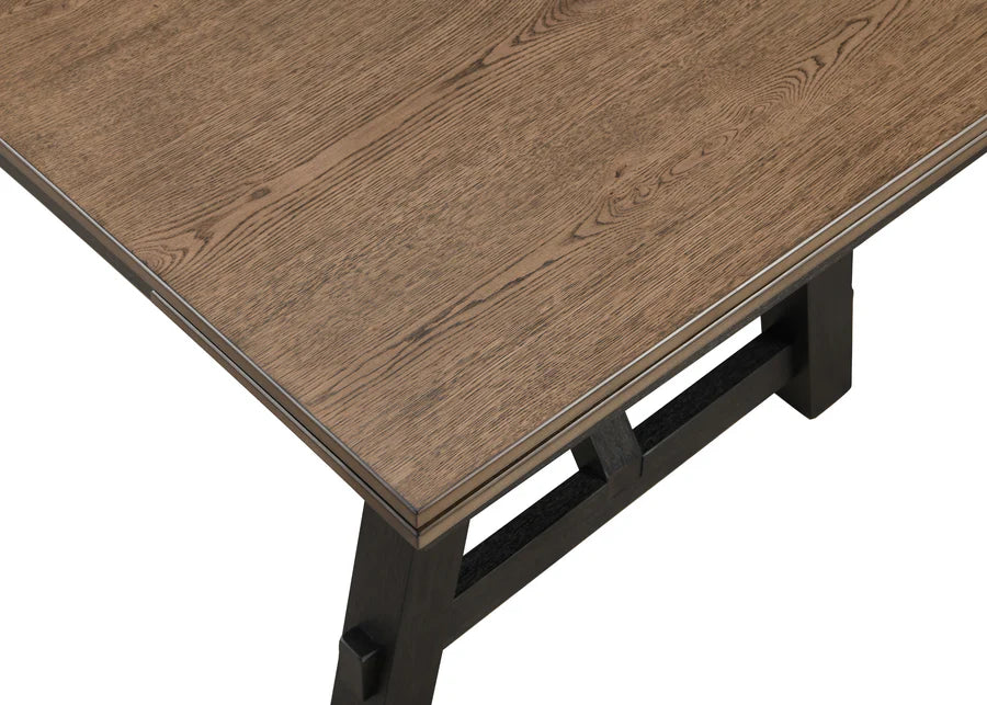 Maribelle Wheat Charcoal Extendable Dining Set