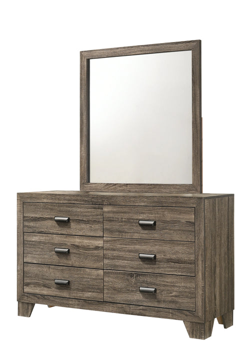 Brand new 5Pc Millie Brownish Gray Panel Bedroom Set