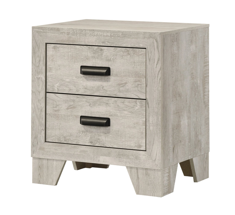 Brand New 5 Pc Millie Whitewash Panel Bedroom Set