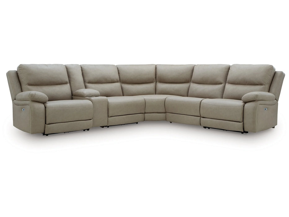 Narwhal Place Pebble 6-Piece Power Reclining Sectional