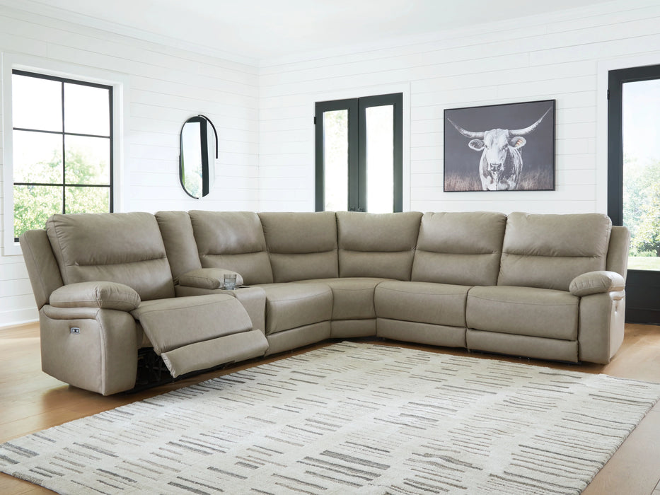 Narwhal Place Pebble 6-Piece Power Reclining Sectional