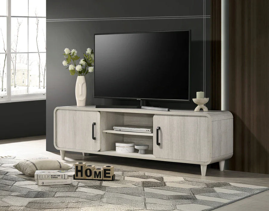 Nyomi Light White TV Stand