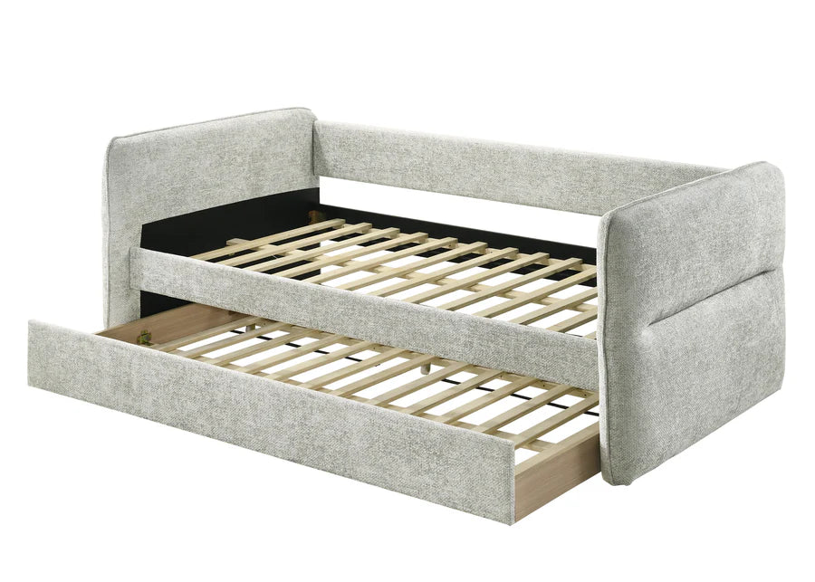 Philipa Light Gray Daybed with Trundle