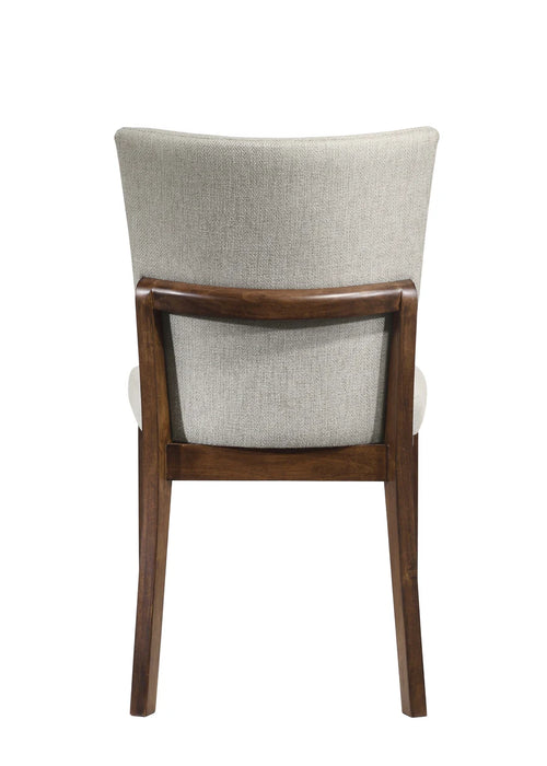 Salerno Beige/Brown Dining Set 6 pcs