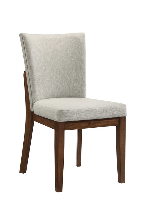 Salerno Beige/Brown Dining Set 6 pcs