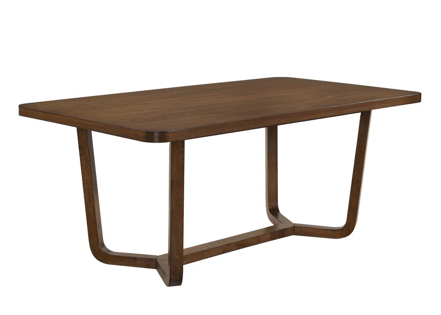 Salerno Beige/Brown Dining Set 6 pcs