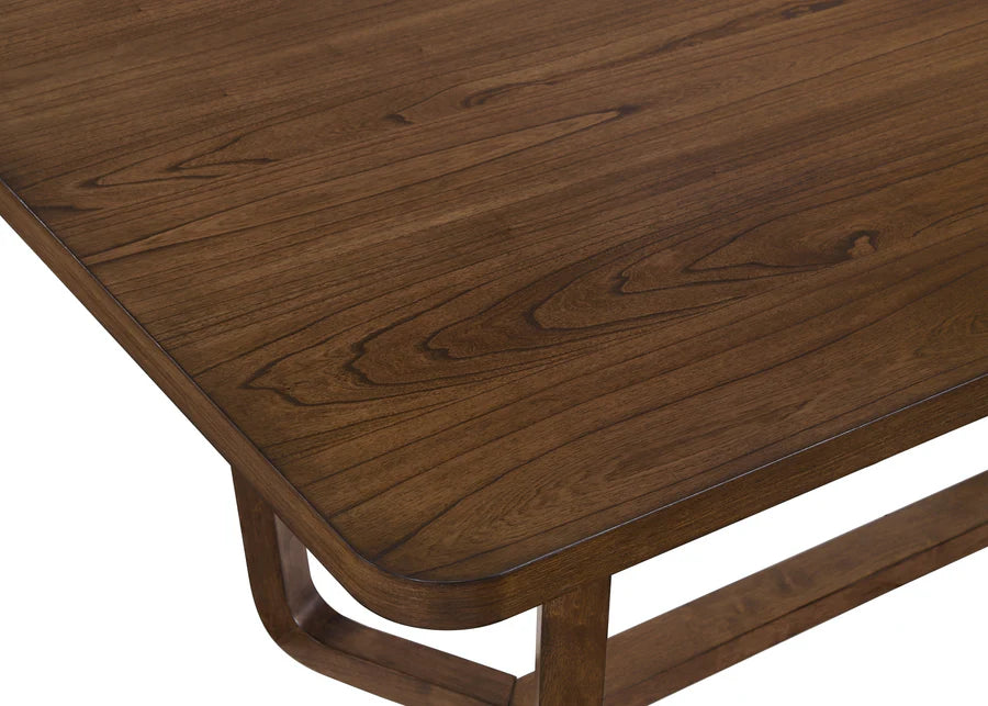 Salerno Beige/Brown Dining Set 6 pcs