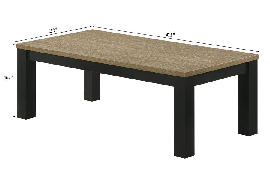 Theo Natural/Black 3-Piece Cocktail Set