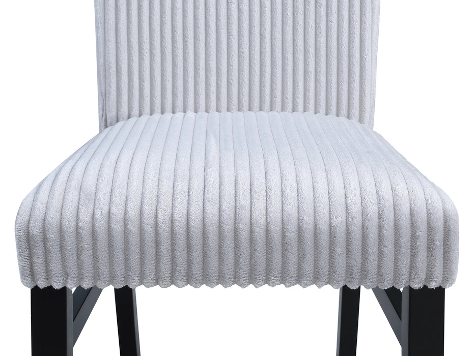 Tracy Light Gray Round Dining Set