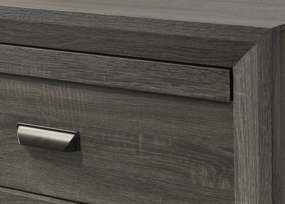 Brand New 5Pc Valor Grey Panel Bedroom Set
