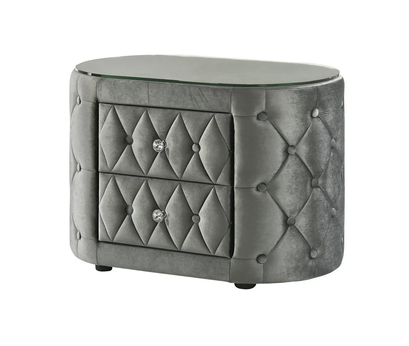 Voltare Gray Night Stand