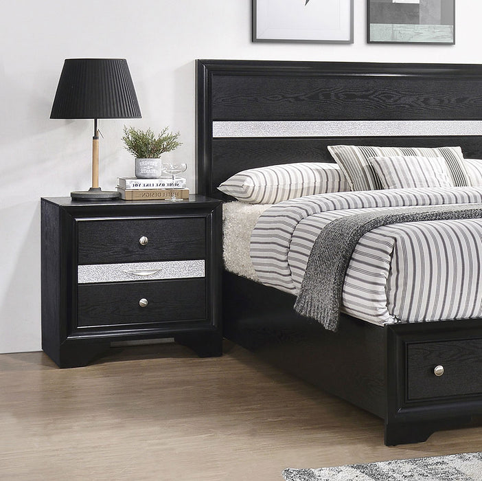 Regata 5pc Storage Bedroom set, Black