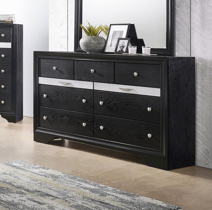 Regata 5pc Storage Bedroom set, Black