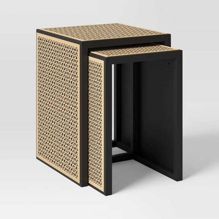 Nesting Accent Table Black/Natural