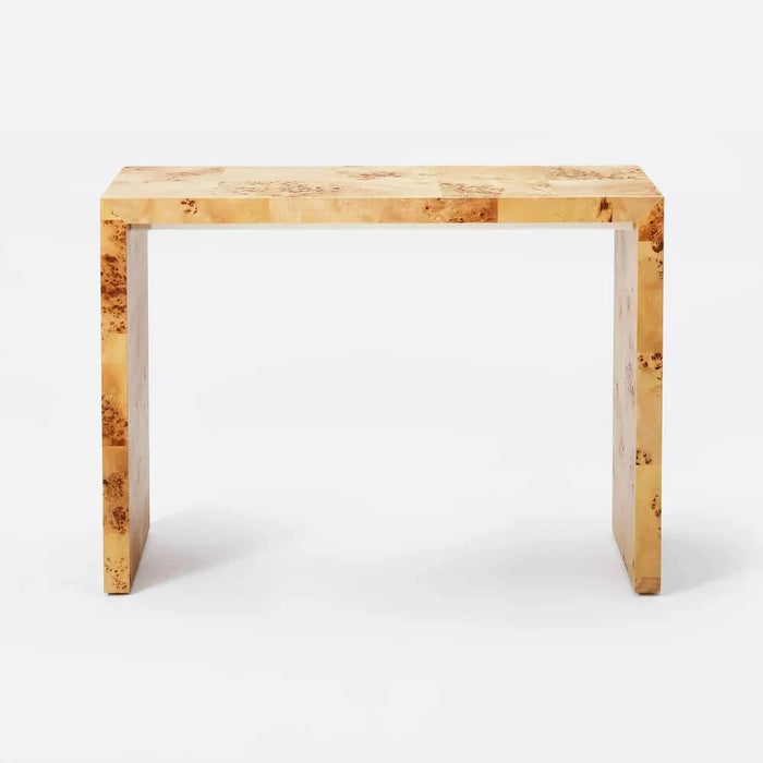 Ogden Burled Wood Console Table